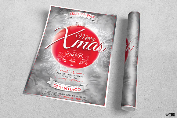Christmas Eve Flyer Template V2 in Flyer Templates - product preview 2
