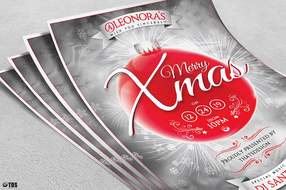 Christmas Eve Flyer Template V2 in Flyer Templates - product preview 4