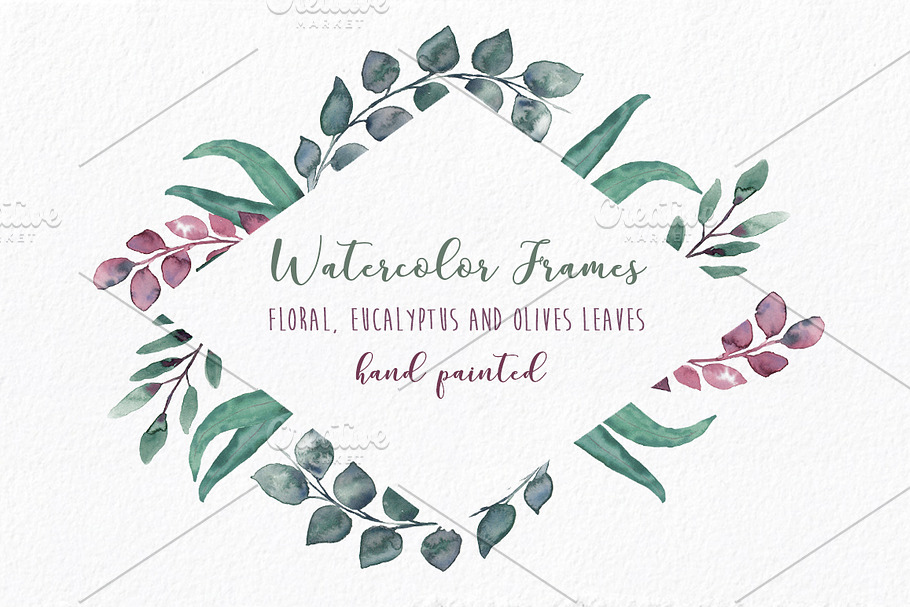 Embellished Frames: flowers & leaves in Illustrations - product preview 8