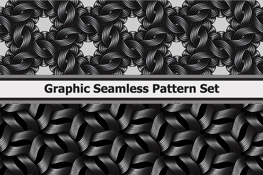 8 Graphic Wavy Metallic Patterns in Patterns - product preview 8