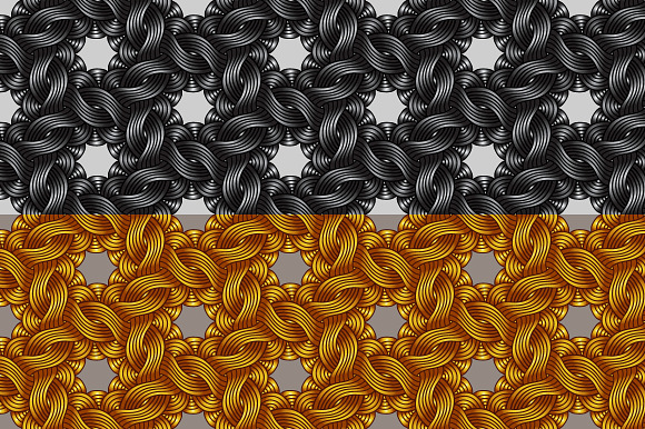 8 Graphic Wavy Metallic Patterns in Patterns - product preview 1
