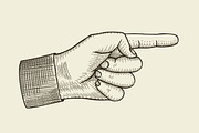 Pointing finger illustration