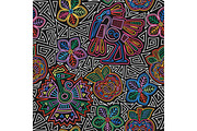 vector Mexican embroidery seamless pattern