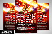 4th Of July DJ Flyer Template