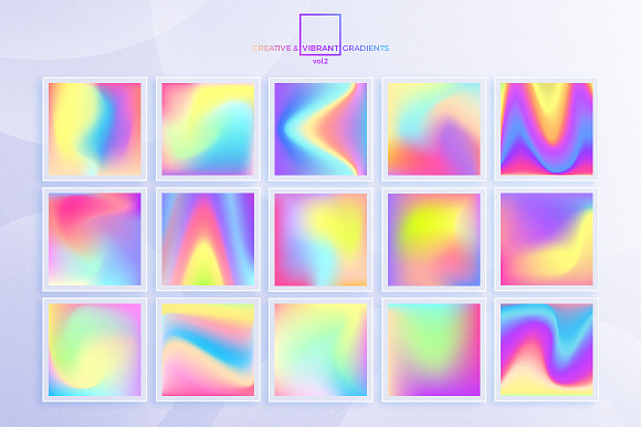 Creative & Vibrant Gradients. Vol.2 in Textures - product preview 5