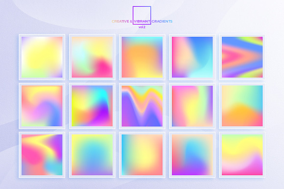 Creative & Vibrant Gradients. Vol.2 in Textures - product preview 6