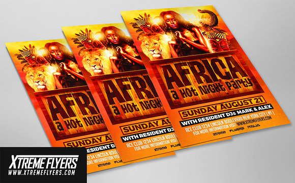 Africa Party Flyer Template in Flyer Templates - product preview 1