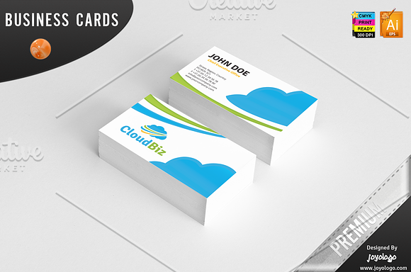 IT Business Cloud Service Logo in Logo Templates - product preview 4