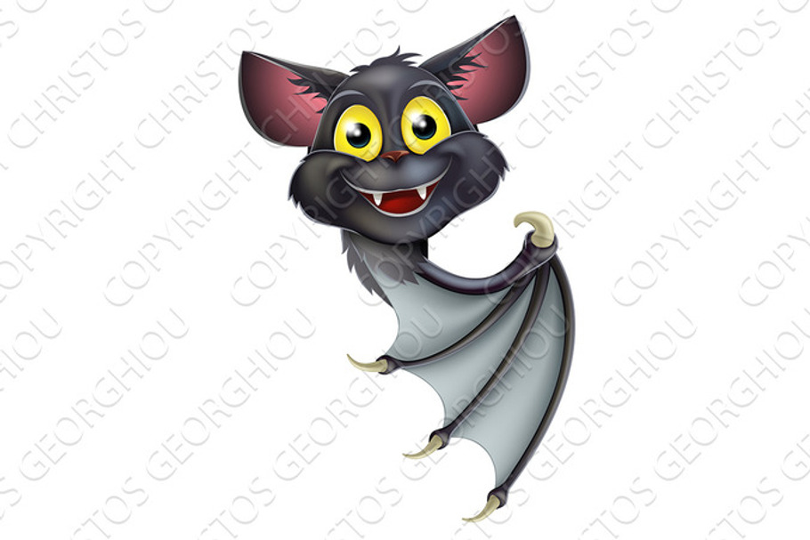 Halloween Bat Pointing