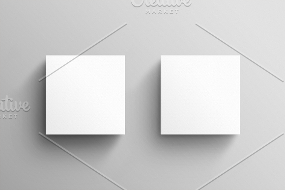 Square Business Cards Photos in Product Mockups - product preview 3