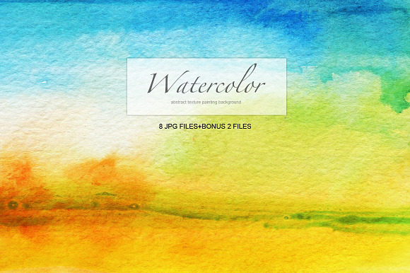 8 watercolor painted background in Textures - product preview 1