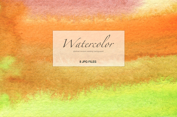 8 watercolor painted background in Textures - product preview 3