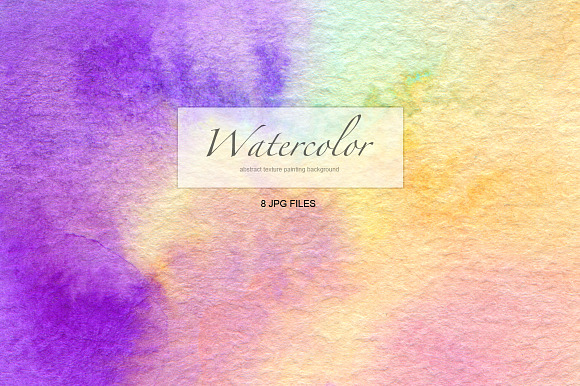 8 watercolor painted background in Textures - product preview 7
