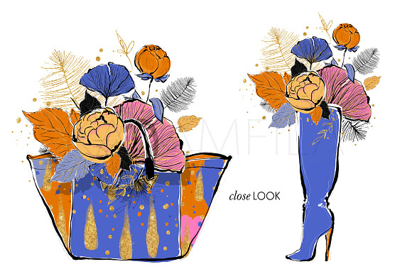 Paris Fall Fashion Clipart in Illustrations - product preview 4