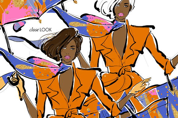 Paris Fall Fashion Clipart in Illustrations - product preview 6