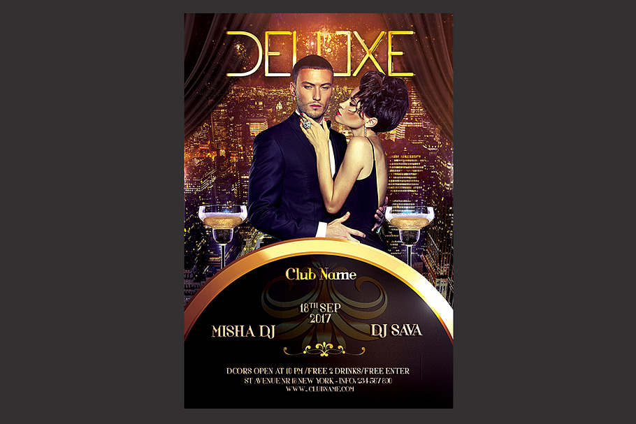 Deluxe Party Flyer Template 