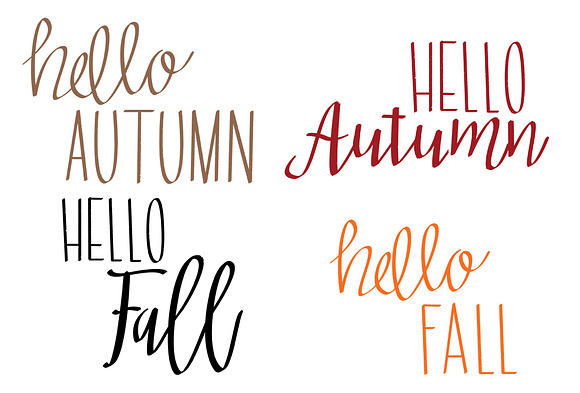 Autumn Quotes in Illustrations - product preview 2
