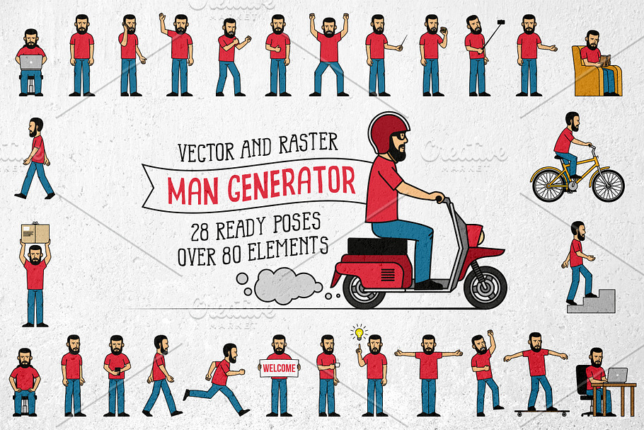 Bearded Men Generator