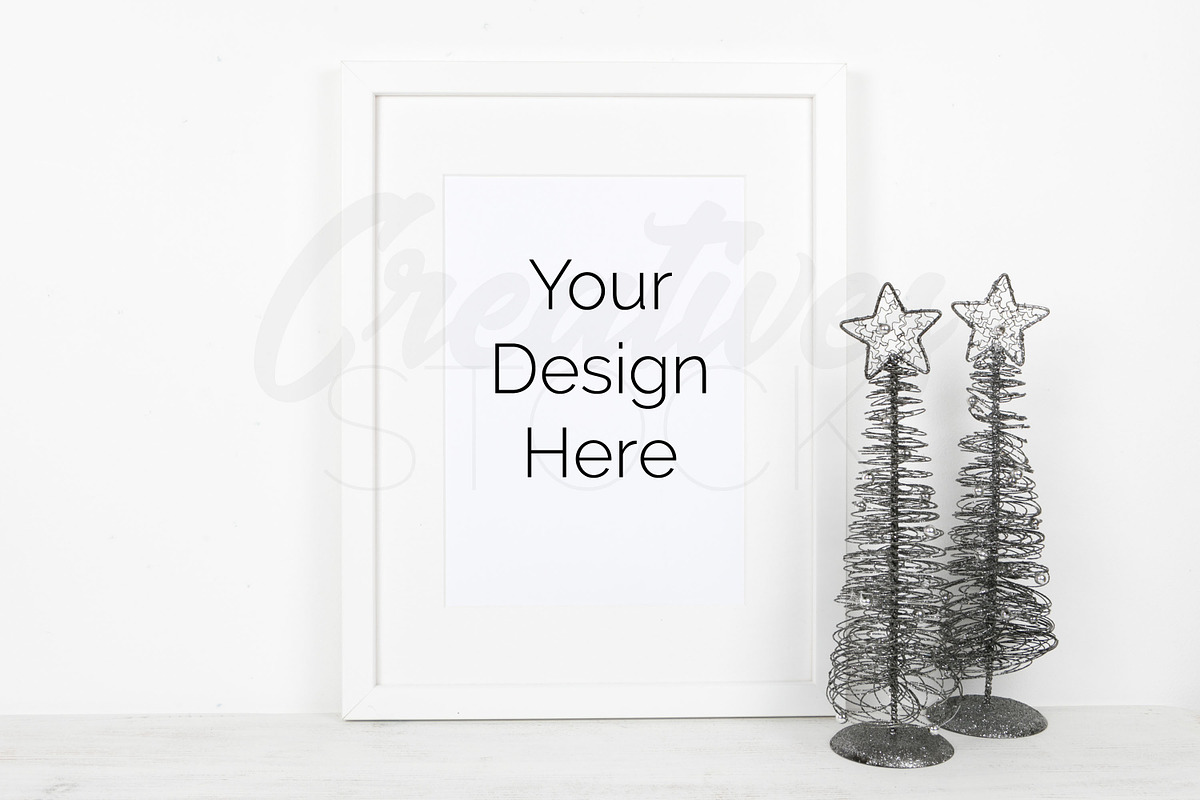 A4 Frame Mockup - Christmas Print in Print Mockups - product preview 8