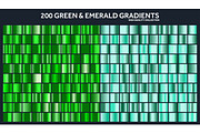 Grren, emerald chrome gradient set,pattern,template.Nature,grass colors for design,collection of high quality gradients.Metallic texture,shiny metal background.Suitable for text ,mockup,banner, ribbon