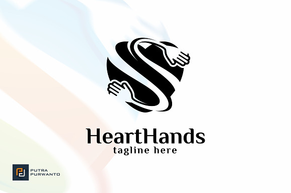 Heart Hands - Logo Template in Logo Templates - product preview 1
