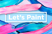 Let's Paint! Color Brush Strokes