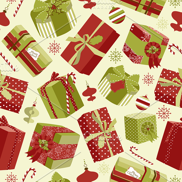 Christmas Scrapbook Retro Paper pack in Patterns - product preview 4