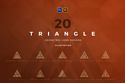 20 Triangle Logos - Filled edition