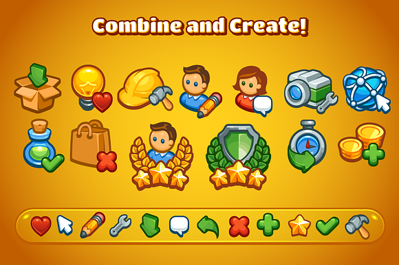 Casual Game Basic Icons Set in Game Icons - product preview 3