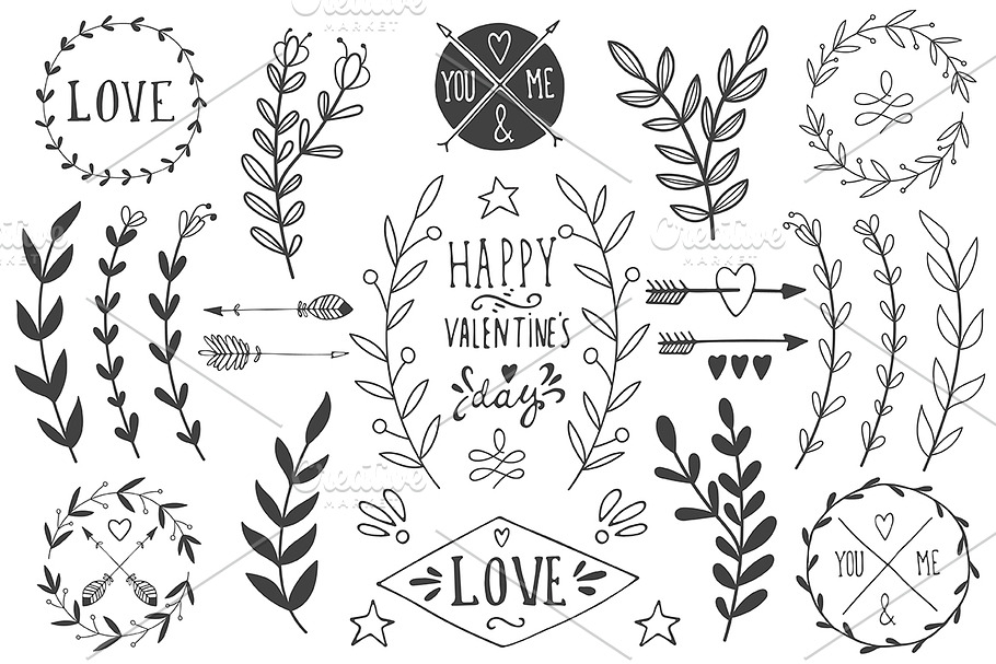 St. Valentine's day vector pack