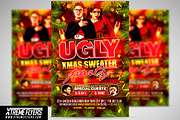 Ugly Christmas Sweater Party Flyer