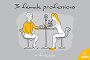 3 female professions