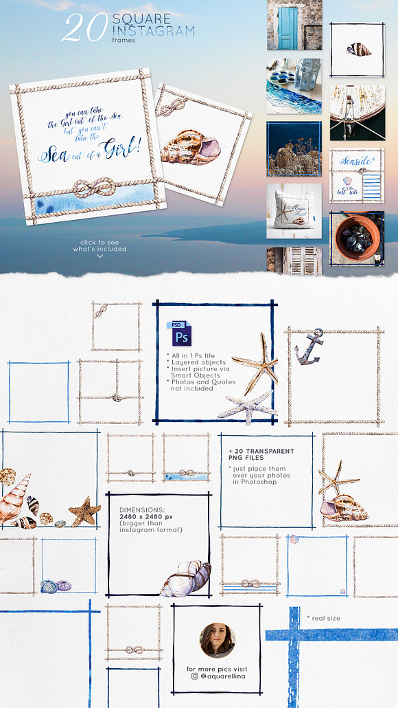 Marine Seaside Nautical set in Objects - product preview 4