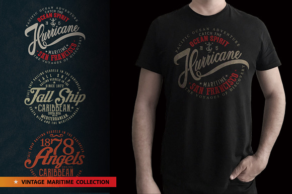 Vintage Maritime Collection in Illustrations - product preview 3