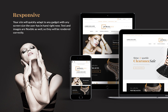 Jewelry Store Magento 2 Theme in Magento Themes - product preview 1