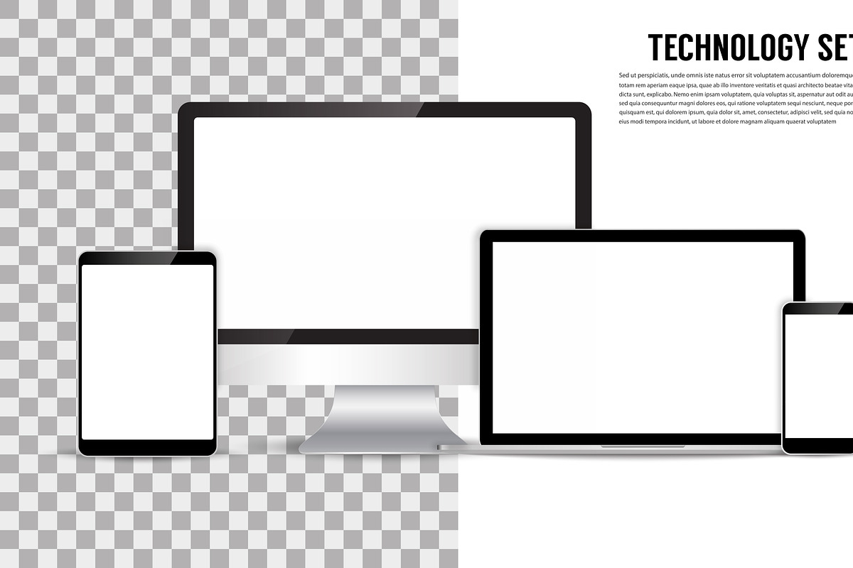 Monitor, computer, laptop, phone in Illustrations - product preview 8
