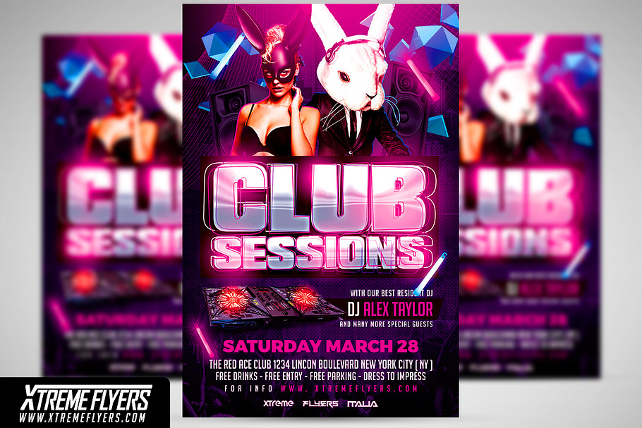 Club Flyer Template in Flyer Templates - product preview 8