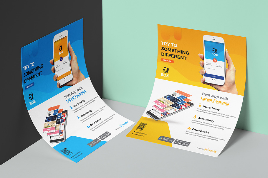 Mobile App Promotion Flyer in Flyer Templates - product preview 8