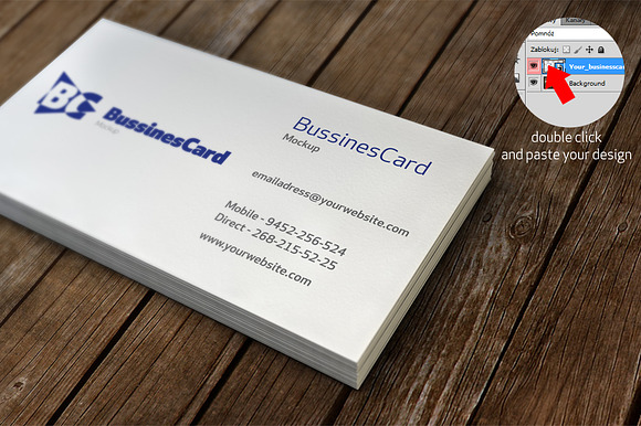 Bussines Card Mockup in Print Mockups - product preview 3