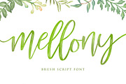 Mellony brush script font