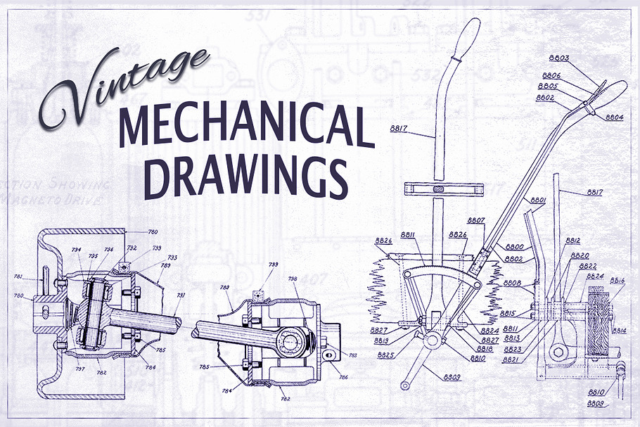 Vintage Mechanical Drawings