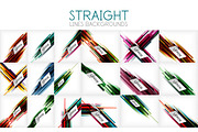Vector mega collection of straight line abstract backgrounds and templates for your text