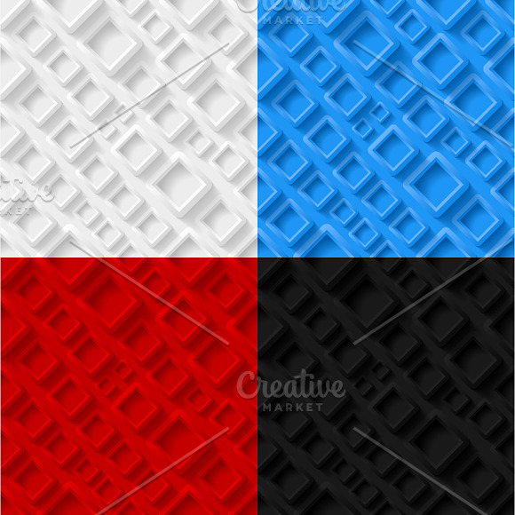 Set of geometric seamless patterns in Patterns - product preview 2