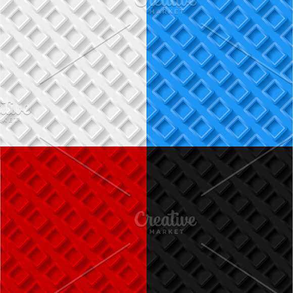 Set of geometric seamless patterns in Patterns - product preview 3