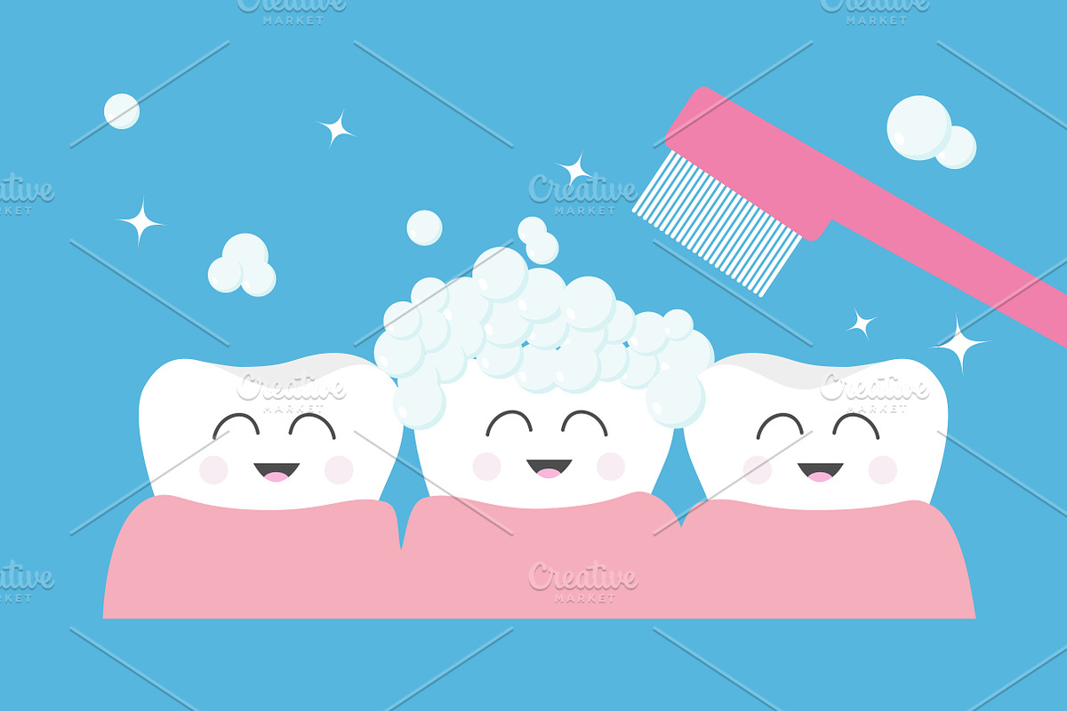 Smiling tooth gum icon in Illustrations - product preview 8