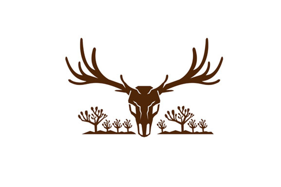 Mule Deer Skull Joshua Tree Icon