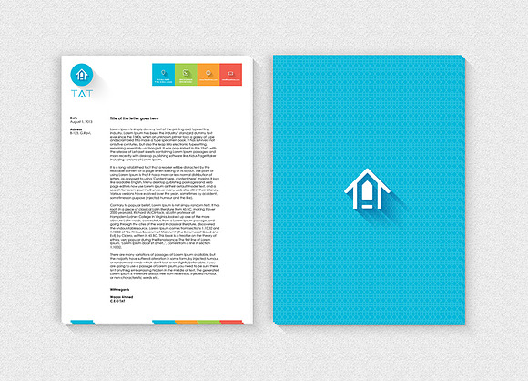 Corporate Stationery Metro Style in Stationery Templates - product preview 3