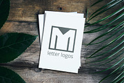 Letter M blue logos