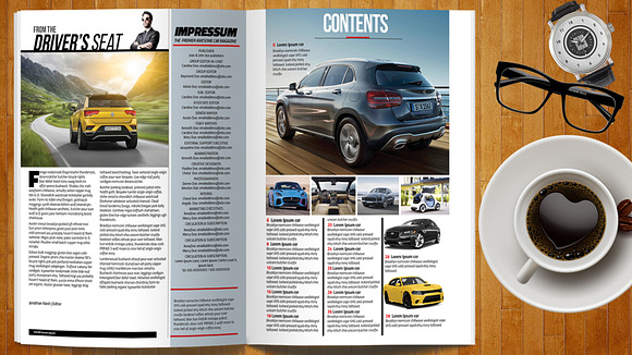 Car Magazine Template in Magazine Templates - product preview 1