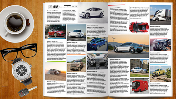 Car Magazine Template in Magazine Templates - product preview 3
